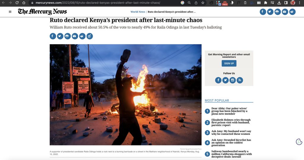 Photojournalist in Kenya